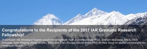 The 2017 IAR Graduate Research Fellowship