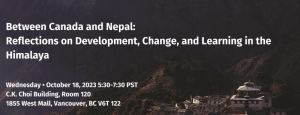 Between Canada and Nepal: Reflections on Development, Change, and Learning in the Himalaya